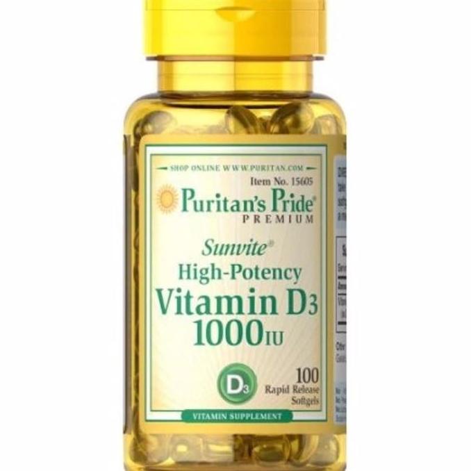 Now- Puritans Puritan Pride Vitamin D3 1000Iu 1000 Iu Vit D D3 Isi 100 Curraofficial