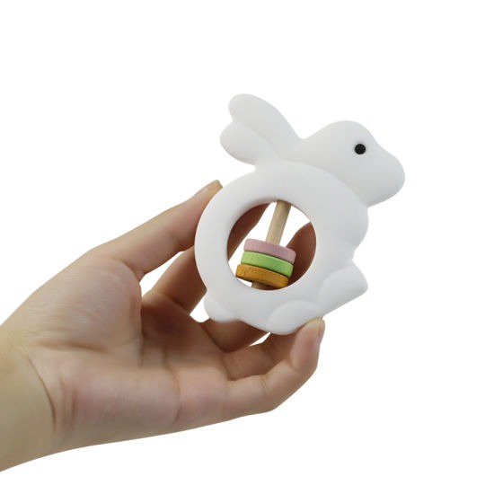 George Baby Silicon Teether Rattle Rabbit / Gigitan Bayi