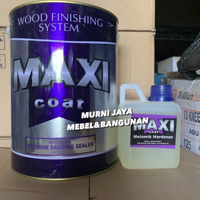 MAXI COAT PREMIUM SENDING SEALER 5L + HARDENER SET / CAT MELAMINE MEBEL