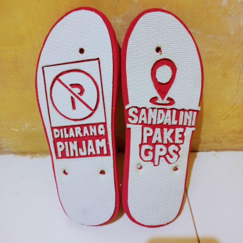 sandal swallow ukir gambar bisa request nama/gambar