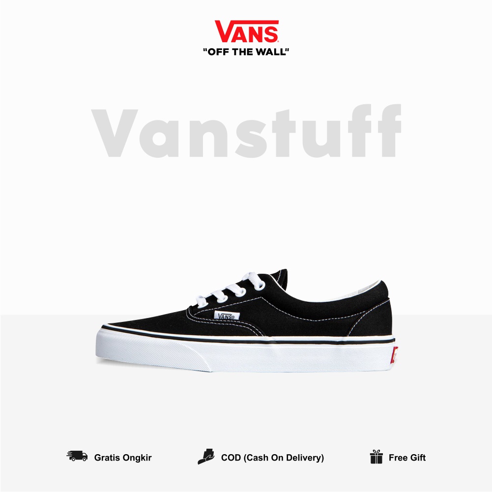 Era Classic Black White Cuople Pria Wanita BNIB Original 100% Guarated Cowok Cewek Vanz Era Ori