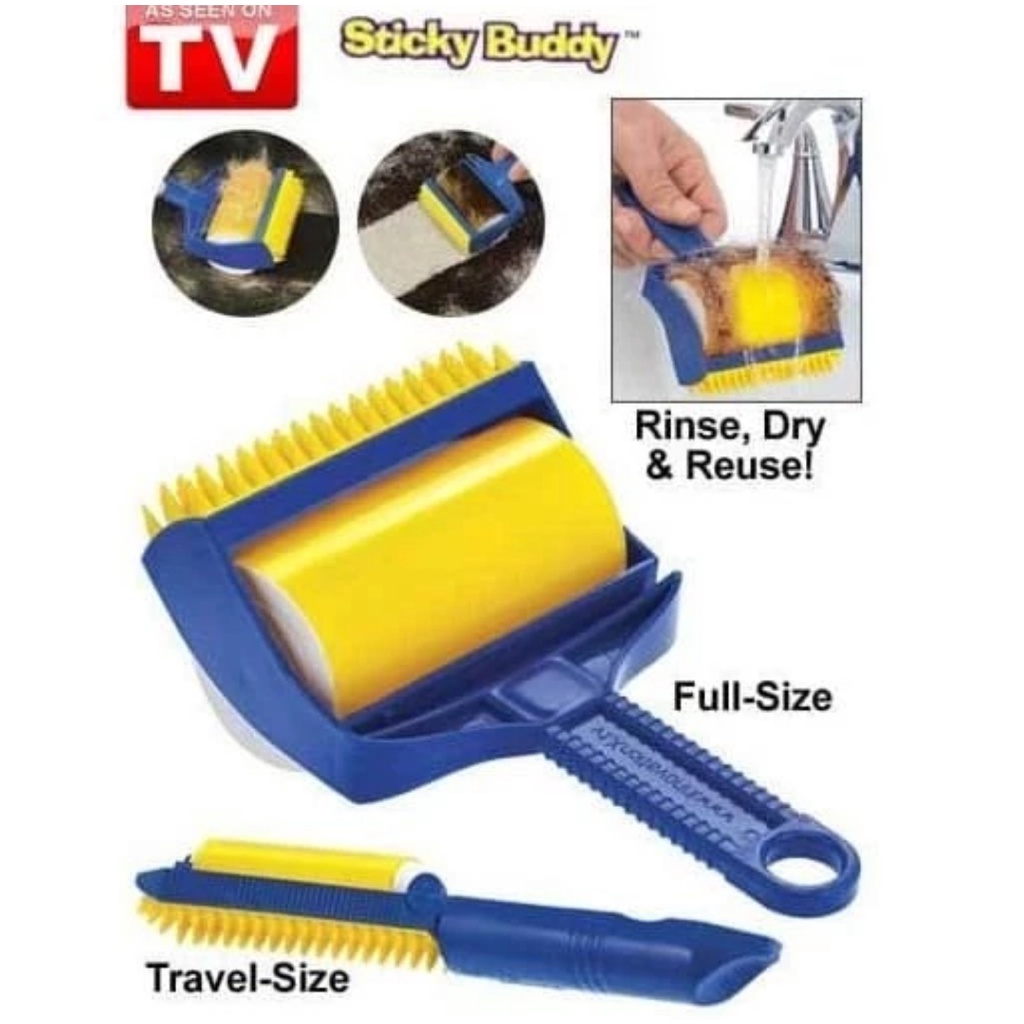 As Seen On TV Sticker Buddy Roller Pembersih Debi Bulu Hewan Alat Kebersihan