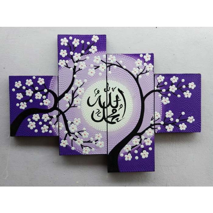 

Lukisan Kaligrafi - Lukisan Kaligrafi Sakura Putih Ungu - Xlxcdriyoni