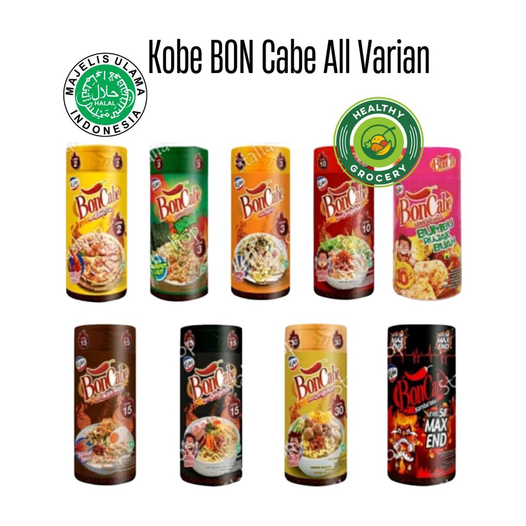 Kobe Bon Cabe Level 10 / 15 / 30 / 50 Max End / Bumbu Rujak Level 10