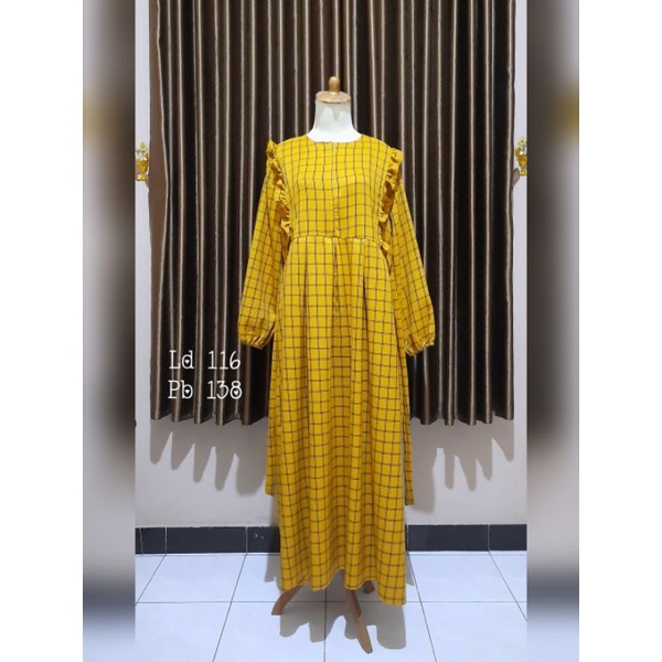 gamis mustard