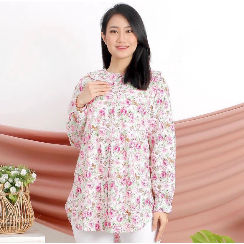 Blouse Stella / YL2088 / Blouse Bunga / Atasan Bunga / Blouse Wanita / Kemeja Bunga / Blouse Wanita