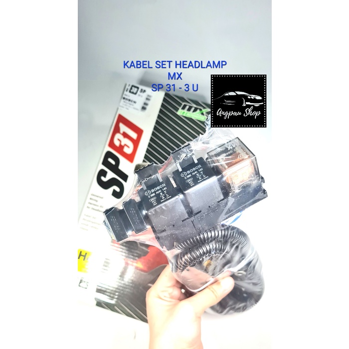 READY - Kabel Set 2 Relay 2 Lampu MX seri SP31 - 2U untuk lampu MOBIL H4