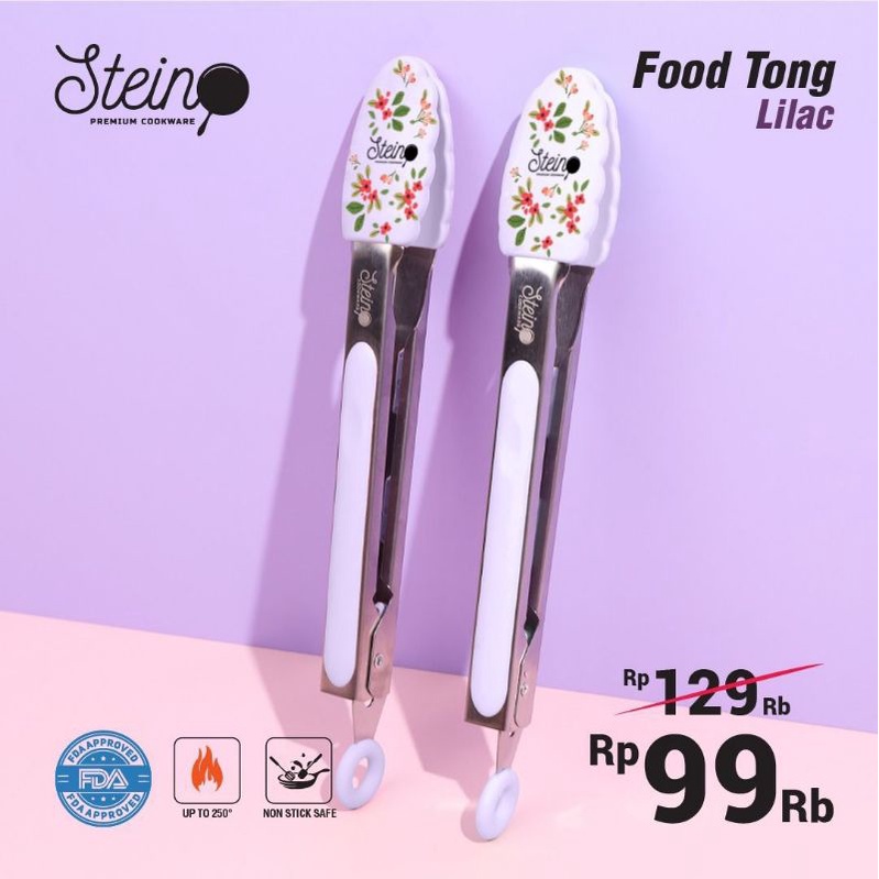 Stein Cookware Food Tong Premium Penjepit Makanan