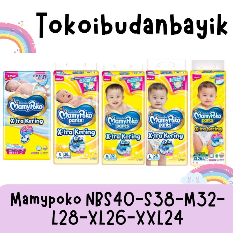 COD Mamypoko New Born  NBS-44 S38 M32 L28 XL26