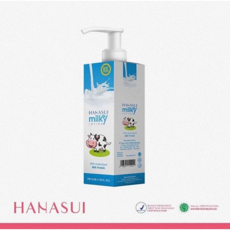 Hanasui Milky Hand &amp; Body Lotion 240 ml