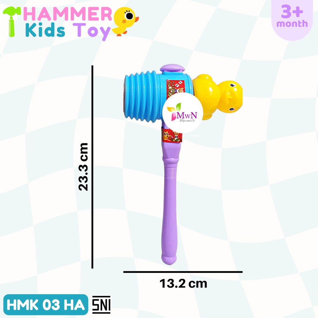 MWN Mainan Anak Palu Mukul Bunyi / Hammer Kids toys HMK03HA