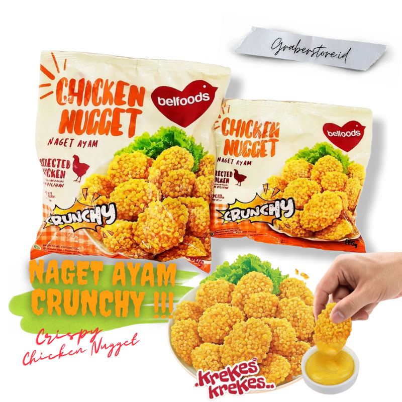 

Belfoods Favorite Chicken Nuggets crunchy 140 gram Naget Agam crispy Nugget Frozen