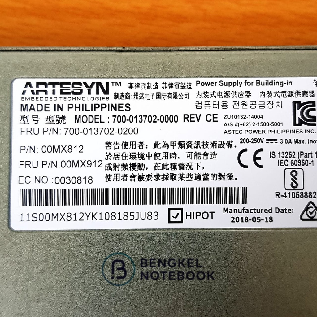Power Supply PC IBM X3650 X3550 M5 700-013702-0000 700-013702-0200 94Y8136 94Y8278 550W 00YL562 00YL563 94Y8139 94Y8188 94Y8143 94Y8144 DPS-750AB-28 A 00MX830 00MX930