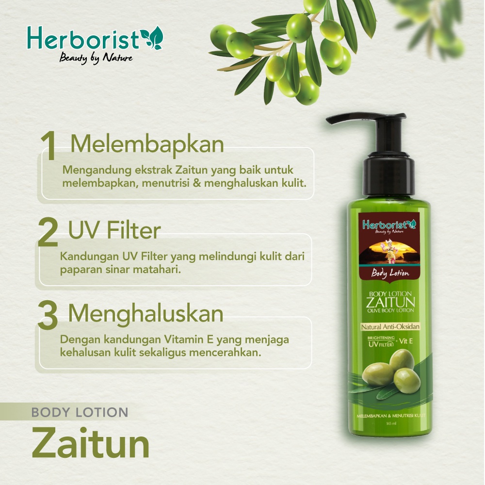 Herborist Body Lotion Zaituin &amp; Coconut 145ml