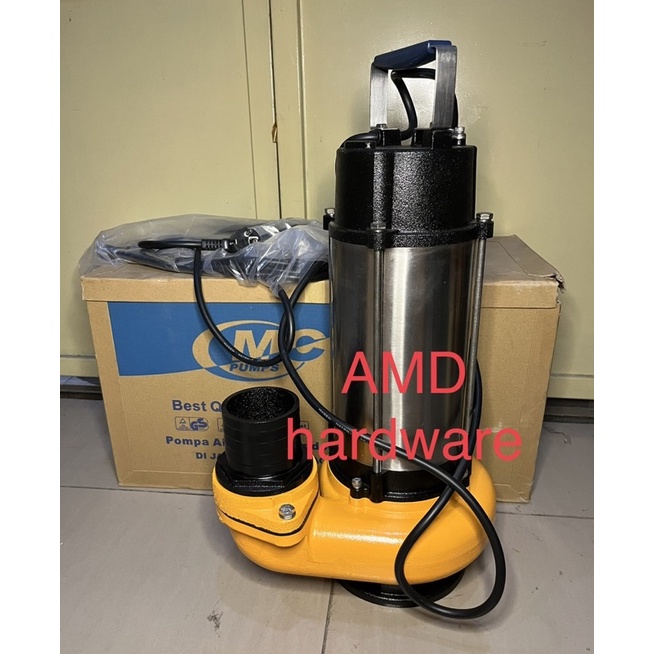 MC WSD55-17-2.2E Pompa Celup Stainless 3HP 3"inci HEAVY DUTY Submersible Pump 1.5 HP Satelit Besi Ai