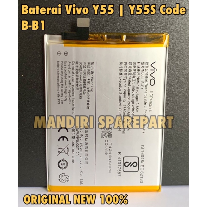 Baterai Batre Vivo Y55 | Y55S B-B1 Original New Baterai vivo y55