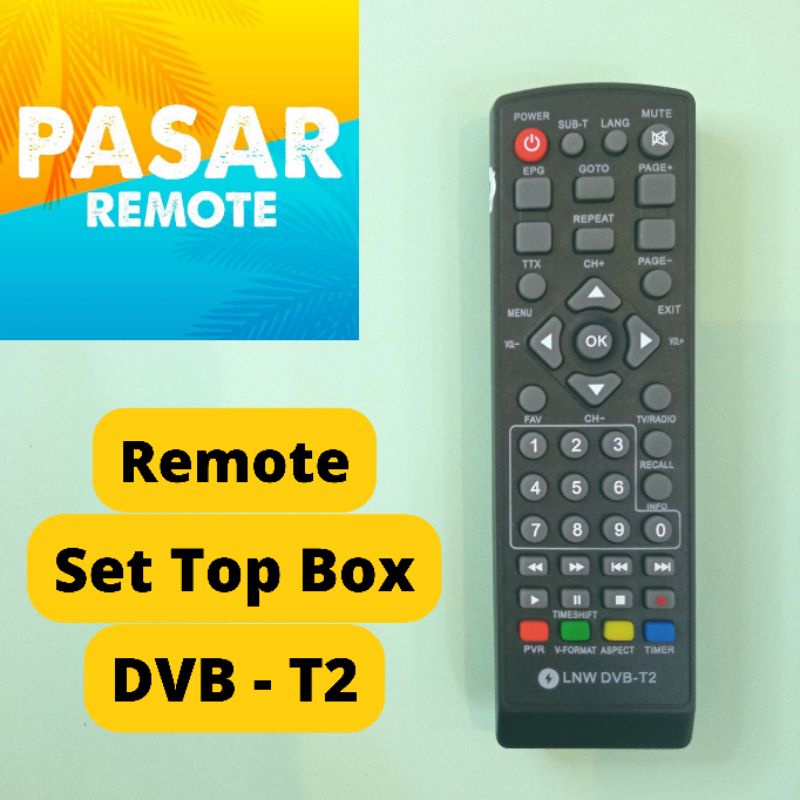 Remote STB Set Top Box  DVB - T2