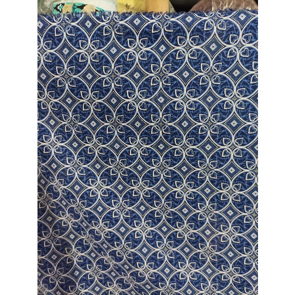 KAIN BATIK TOSCA BIRU KATUN PRIMA 1/2 MTR