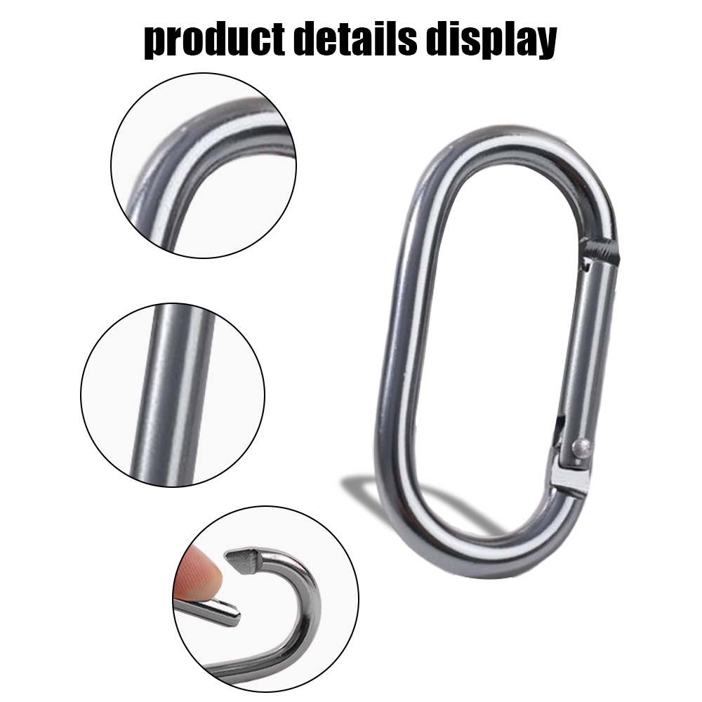 [Grosir] Portable Spring Hook Multi Fungsional U-Shaped Aluminium Alloy Gunung Gesper Luar Gunung Ransel Gantungan Kunci Pengaman Lock