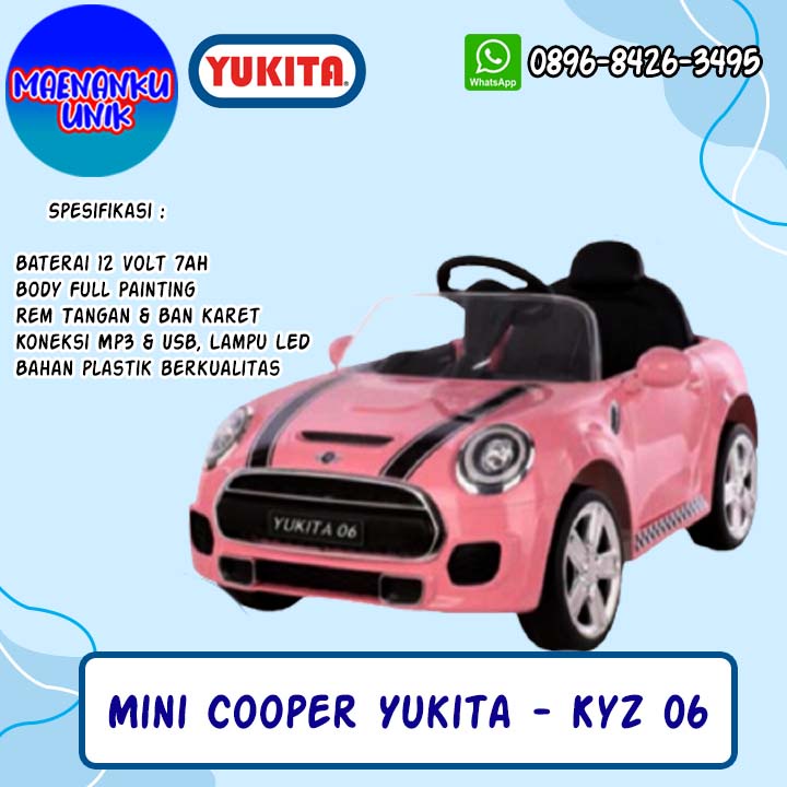 Mainan Mobil Aki Yukita 06 Mini Cooper