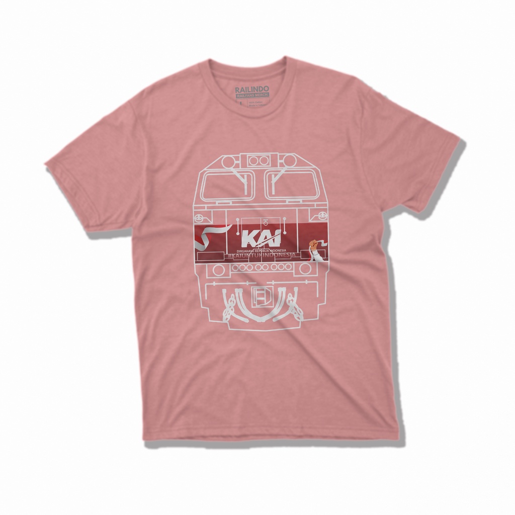 Railindo - Kaos / Baju Dewasa CC206 Special Livery 77th Merdeka RI - CC206 77th MERDEKA (Mono)