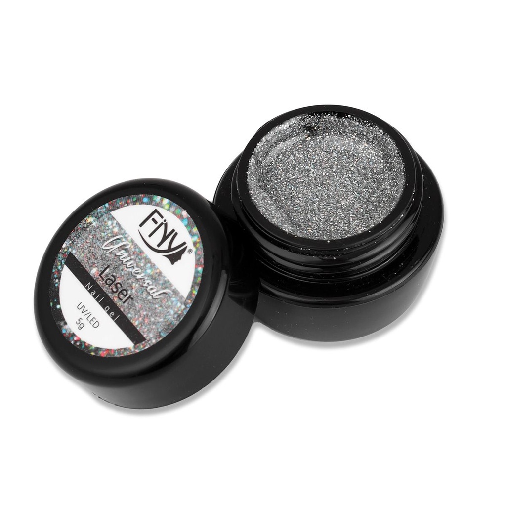 FINY SHINY UNIVERSAL LASER GEL POLISH HOLOGRAM / GLITTER NAILART POT / KUTEK GEL GLITTER BEST SELLER