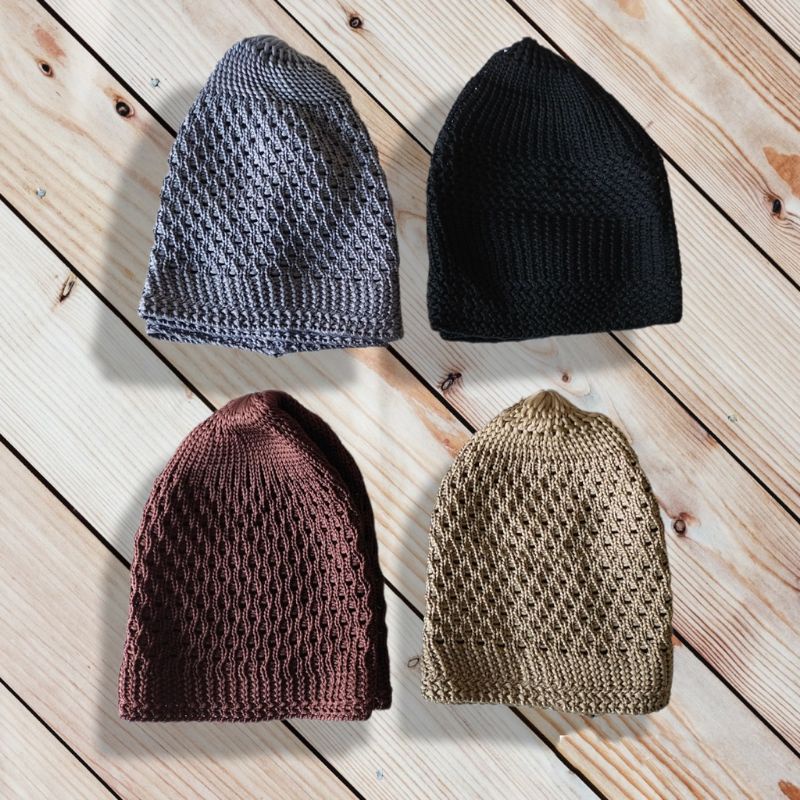 Peci dewasa rajut tebal kualitas premium || peci rajut || kopiah rajut