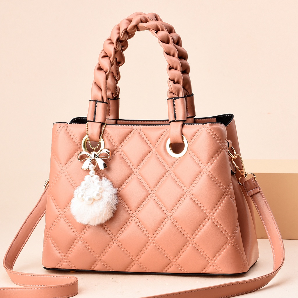 REJECT BEDA DESAIN 9132 TAS WANITA IMPORT SLEMPANG HANDBAG [1KG 2PC] PERFECT CORNER