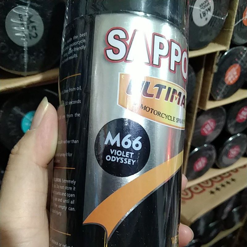 cat spray pilok pilox cat semprot sapporo ultimate saporo M66 violet odyssey unggu kehitaman 400ml