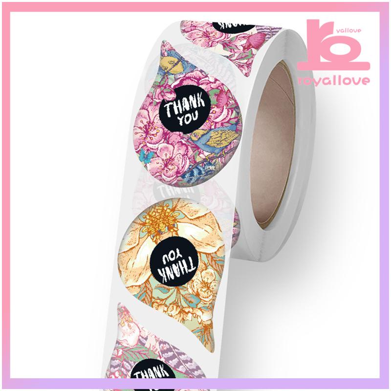 

COD1 roll (500 pcs) Stiker Label Tulisan Thank You For Your Order Stiker Packing Stiker Craft-love