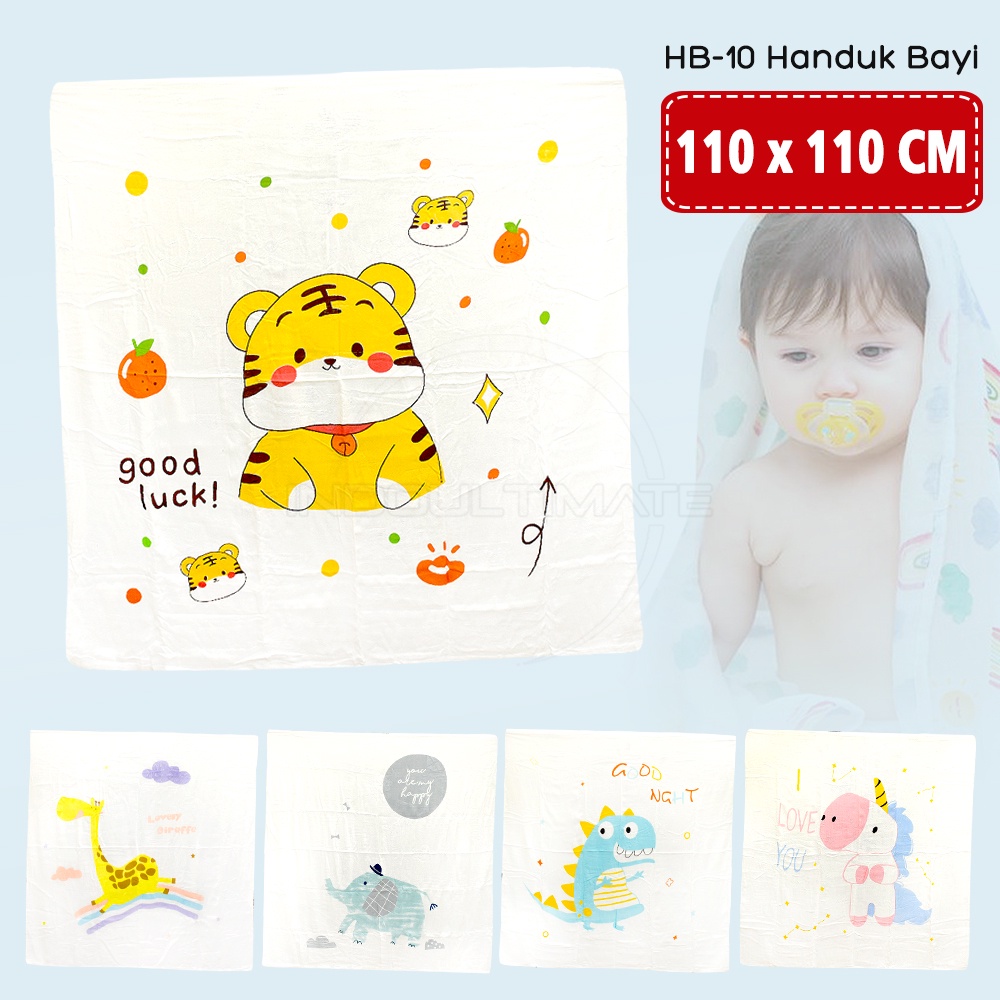 Selimut Bayi HB-10 Bedong Bayi Jumbo Premium [Size 110 cm x 110 cm] Bedong Bayi Baru Lahir Lembut Murah Motif Bedong Bayi Premium Bedong Paket Newborn Bedong Newborn