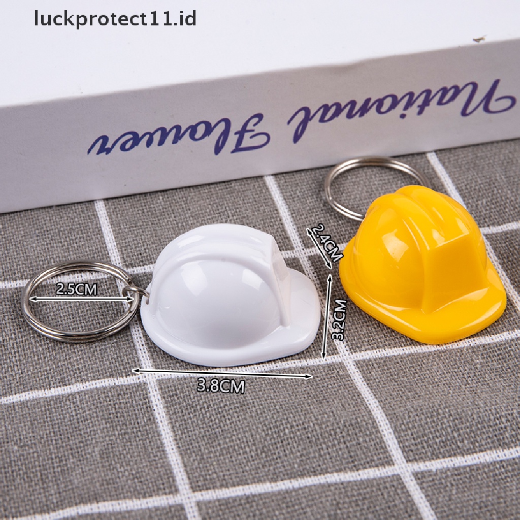 /Fashion Hot// Fashion// Helm Topi Keras Gantungan Kunci Liburan Kreatif Helm Safety Keying Perhiasan Hadiah.