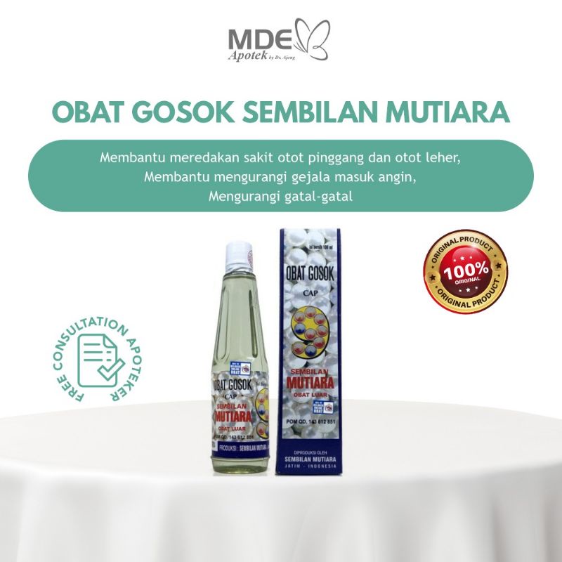 Minyak gosok 9 Mutiara 50 ml