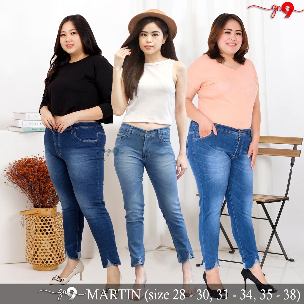 CELANA JEANS WANITA MARTIN ADA BIGSIZE JUMBO MARTIN JEANS MOM JEANS