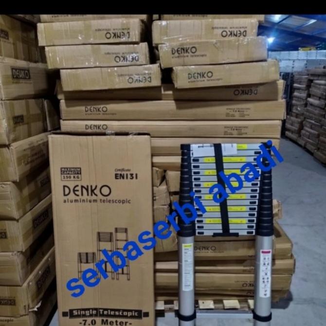 Tangga Single Teleskopik 7 Meter Denko Tla-19