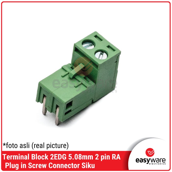 Terminal Block 2EDG 5.08mm 2 pin right angle 2EDG-5.08 2pin Plug In