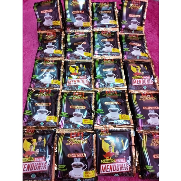 

promo beli 10+ 5kopi luwak hitam+gula isi (1renceng 15pcs)