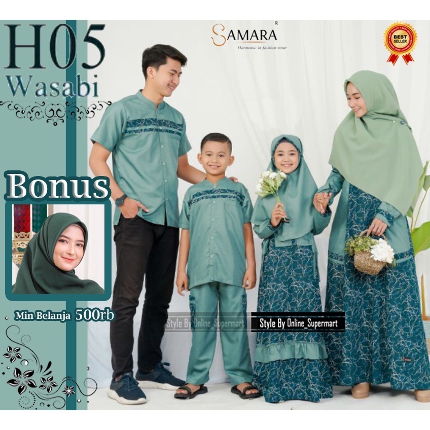 Sarimbit Busana Muslim Keluarga Couple Pasangan Lebaran Best Seller