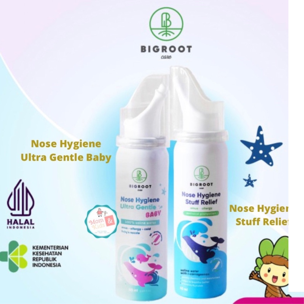Bigroot Nose Hygiene Ultra Gentle Baby &amp; Nose Hygiene Stuff Relief 50Ml | Nasal Hygiene Spray