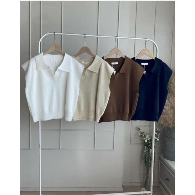FX SHOP VNECK POLO KNIT PREMIUM
