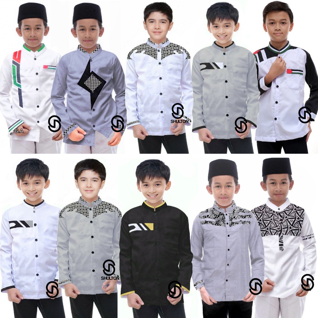 Baju Koko Anak  laki laki Baju Anak setelan  Koko Putih Anak Koko Anak  Pakaian Anak laki laki Setel