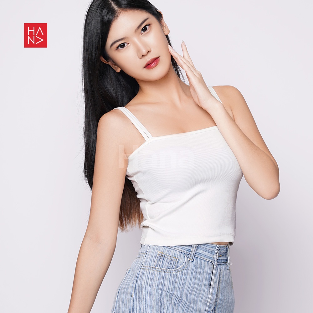 Hana Fashion - Tesa Double Straps Tank Top Atasan Wanita [S - XXL] - TT052