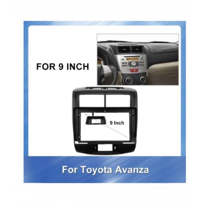 Hum Frame Double Din Toyota Avanza 9 Inch 2012