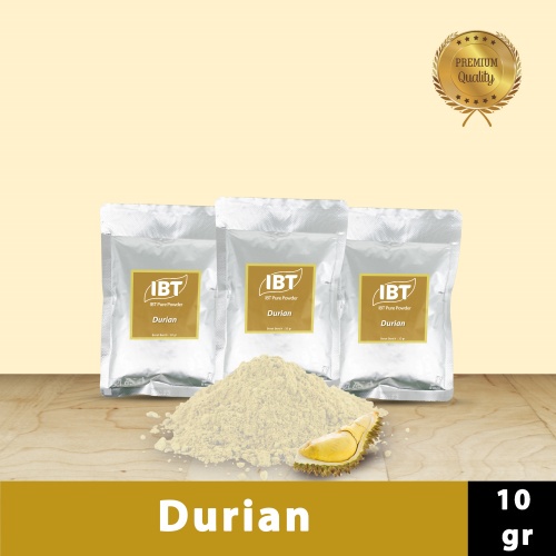 

Bahan Makanan Serbuk Bubuk Kue Durian IBT Pure Powder Murni Sachet