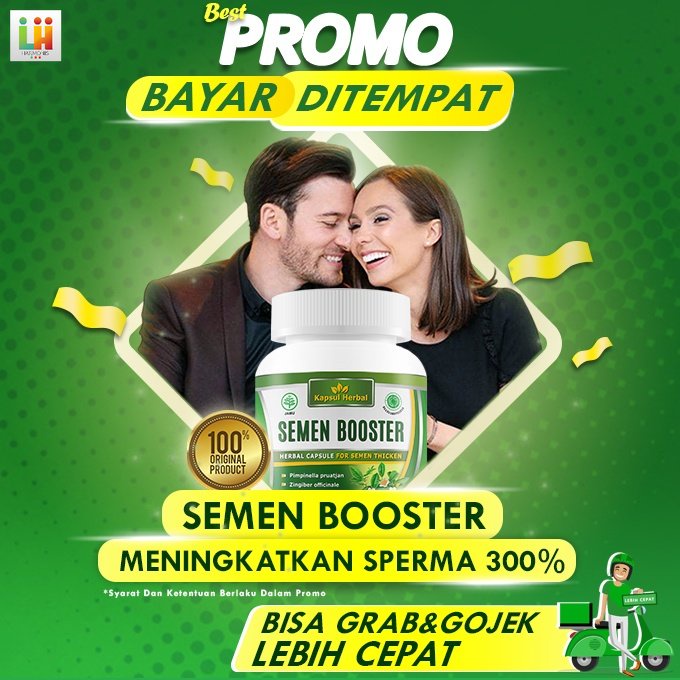 Obat Penyubur Pria Mandul, Pengental Sperma Encer, Menambah Sperma SEMEN BOOSTER ORI isi 30