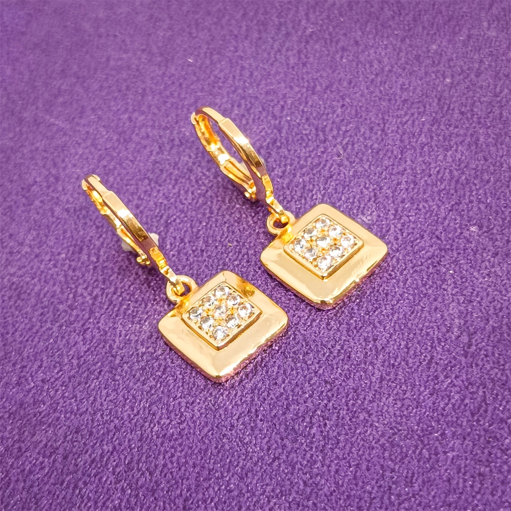 JEWELRY COD anting titanium wanita emas muda anti karat dewasa tusuk korea asli panjang dan luntur korea style
