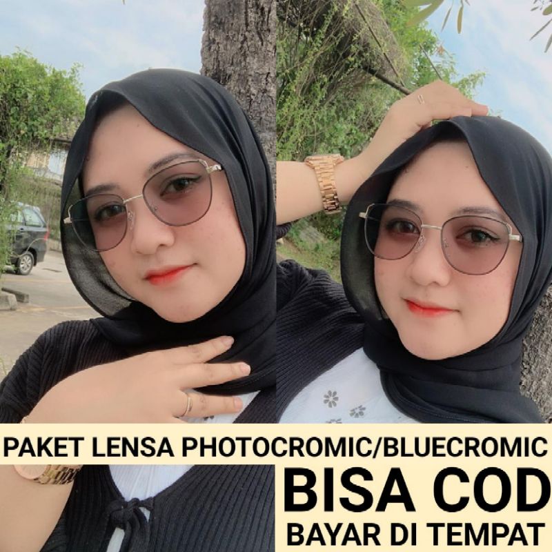 KACAMATA LENSA ANTI RADIASI 8011 // KACAMATA LENSA PHOTOCROMIC // KACAMATA WANITA // KACAMATA LENSA 