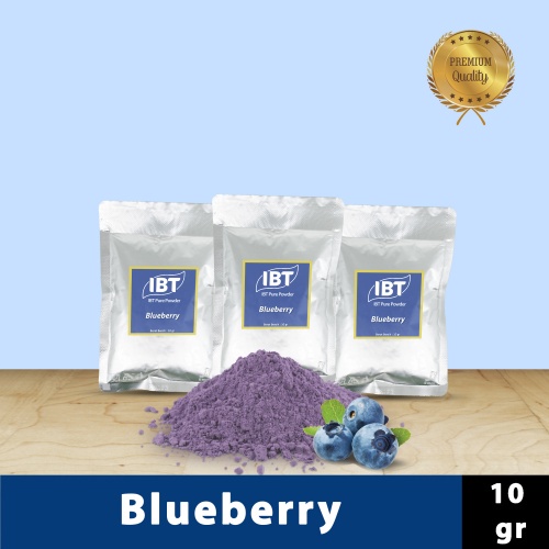 

Bahan Makanan Serbuk Bubuk Kue Blueberry Bluberi Pure Powder Murni Sachet