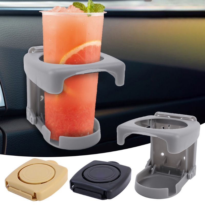 Cup Holder Lipat Universal Multifungsi Warna Hitam Untuk Interior Mobil