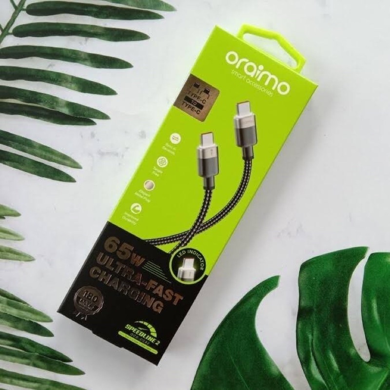 Kabel Data Oraimo Type-C To Type-C OCD-CC82 / OCDCC82 / OCD CC82